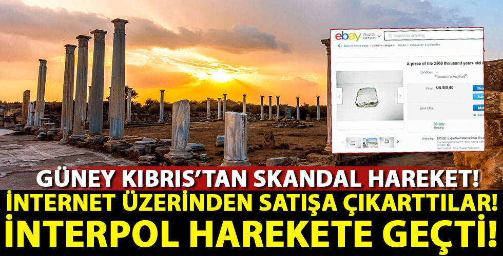 Güney Kıbrıs'tan skandal hareket! İnternet üzerinden satışa çıkarttılar!