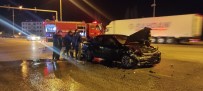 Kazada Alev Alan Otomobilde 1 Kişi Yaralandı Haberi