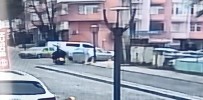 Motosiklet Sürücüsünün Yaralandığı Kaza Kameraya Yansıdı