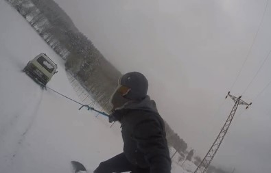 (Özel) Köyde Snowboard Keyfi