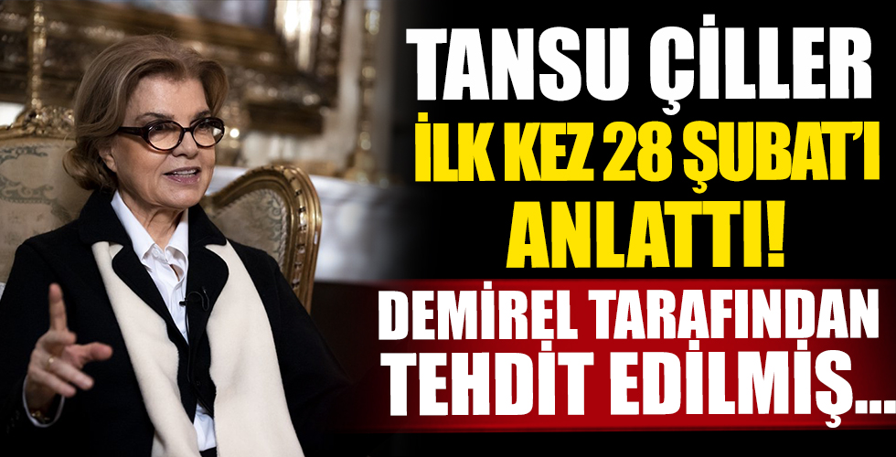 Tansu Çiller, Süleyman Demirel'in Erbakan'a ve kendisine yaptığı tehdidi açıkladı!