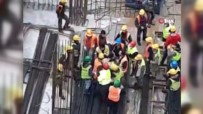 Ataşehir'de İnşaat İşçileri Arasındaki Meydan Dayağı Kamerada Haberi