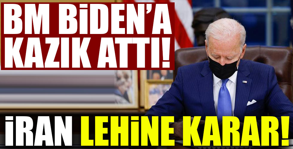 BM Biden'a kazık attı!