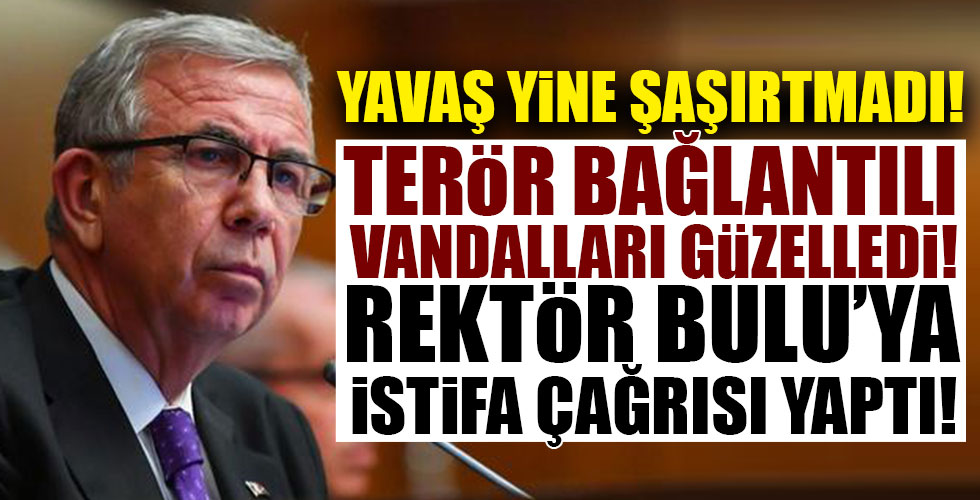 Mansur Yavaş da işgalcileri savundu!