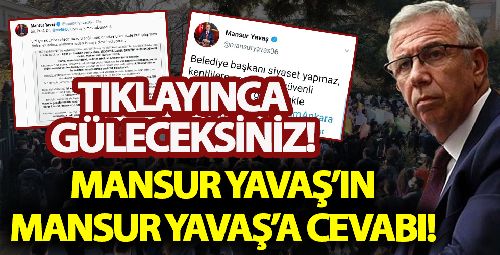 Mansur Yavaş'ın Mansur Yavaş'a cevabı! Tıklayınca güleceksiniz