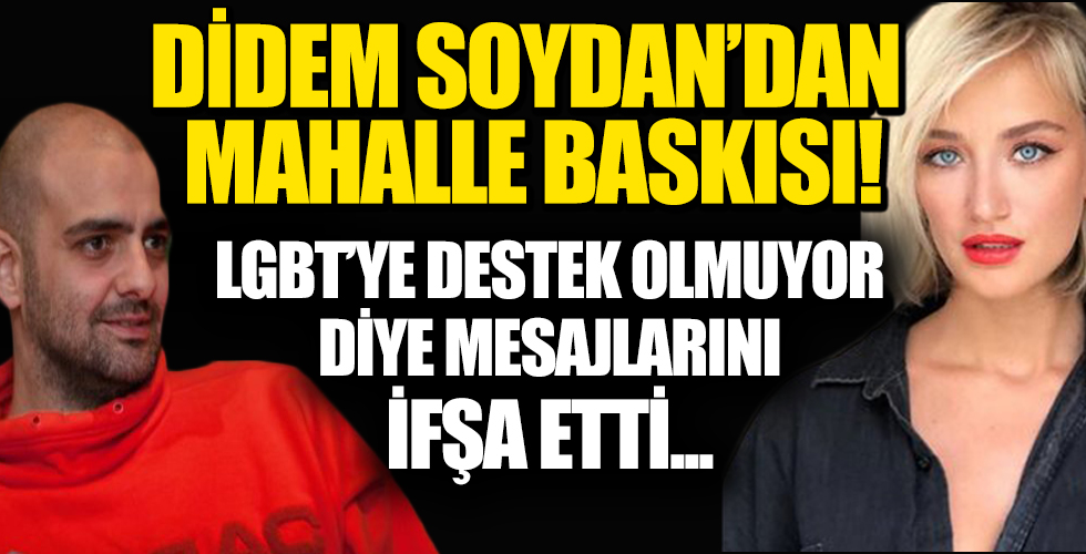 Didem Soydan ve Bartu Küçükçağlayan'ın 'LGBT’ye niye destek olmuyorsunuz' kavgası! Didem Soydan mesajları ifşa etti