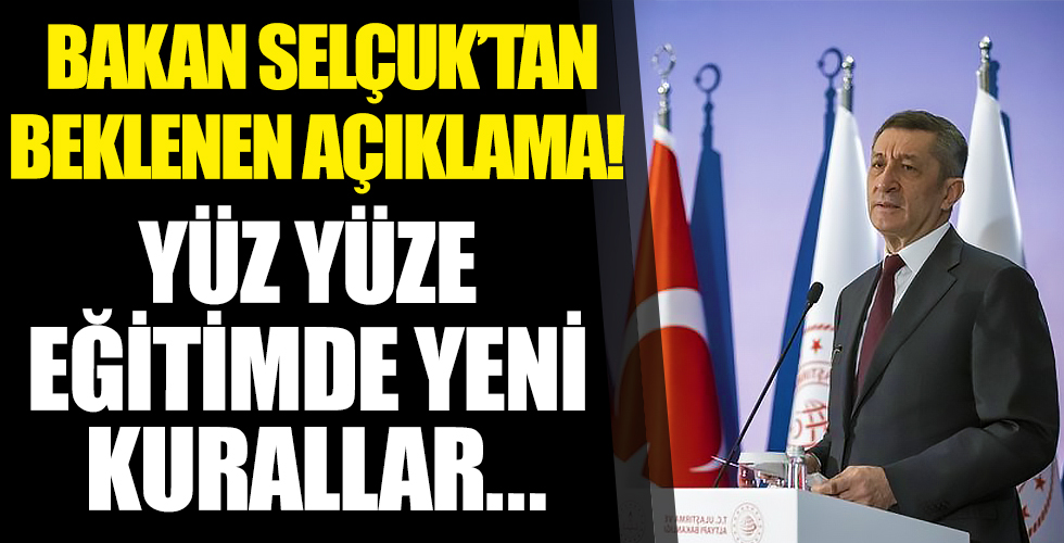 Sağlık ve Milli Eğitim Bakanlığı yüz yüze eğitim şartlarını belirledi