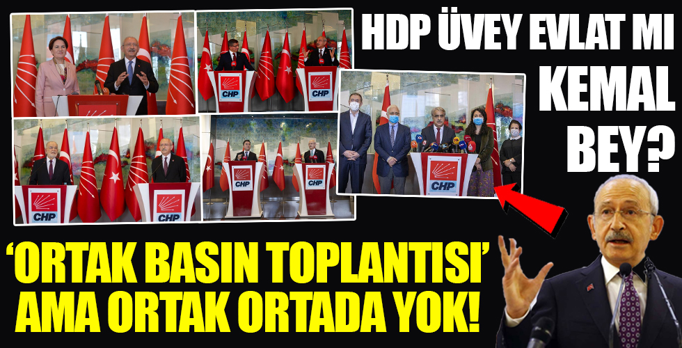 Parti merkezinde HDP heyetini ağırlayan Kılıçdaroğlu 'ortak açıklamada' ortadan kayboldu!