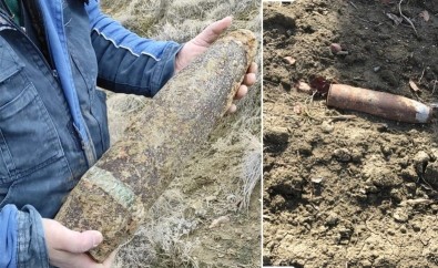 Polatlı'da Kurtuluş Savaşı'ndan Kalma Top Mermileri Bulundu