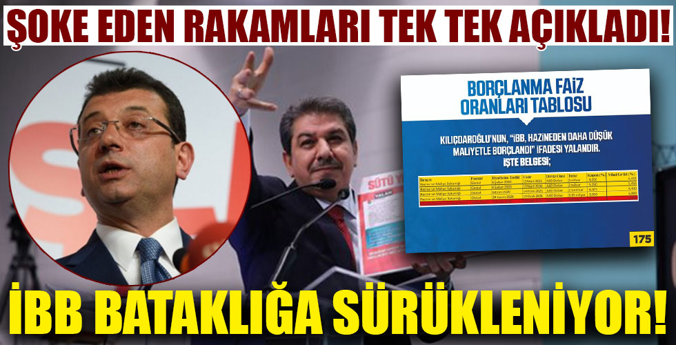 AK Partili Göksu rakamları tek tek açıkladı! İBB bataklığa sürükleniyor!