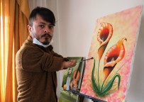 (Özel) Elleri Olmayan Şehit Çocuğundan Mükemmel Eserler