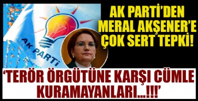 AK Parti Sözcüsü Ömer Çelik'ten Akşener'e sert tepki!
