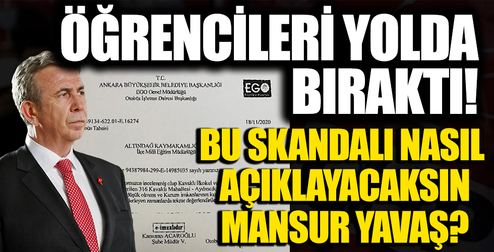 CHP'li Mansur Yavaş seçim öncesi ulaşım konusunda verdiği sözü tutmadı!