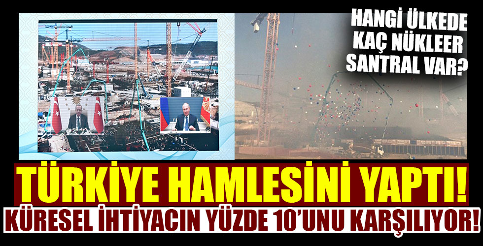 Dünyada elektrik ihtiyacının yüzde 10'u nükleer enerjiden sağlanıyor! Çarpıcı araştırma!