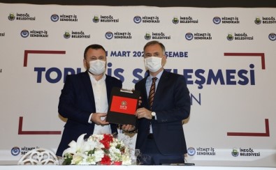 İnegöl'de Toplu Sözleşme Sevinci