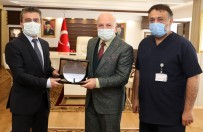 İl Sağlık Müdürü Bedir'den Başkan Sekmen'e Teşekkür Plaketi