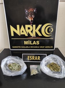 Milas'ta Durdurulan Araçtan Uyuşturucu Çıktı