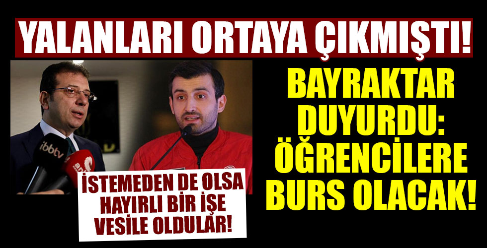 Selçuk Bayraktar duyurdu: 'Yalancıların tazminatı burs olacak!'