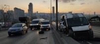 E-5'Te Servis Minibüsü İle Otomobil Çarpıştı Açıklaması 8 Yaralı