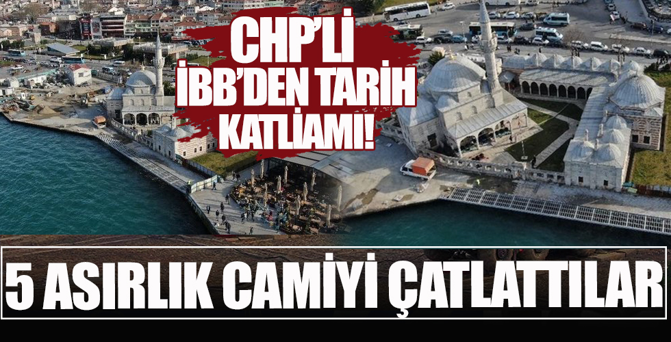 İBB'den tepki çeken çalışma: Mimar Sinan'ın 1580 yılında yaptığı Şemsi Paşa Camii duvarında çatlaklar oluştu!