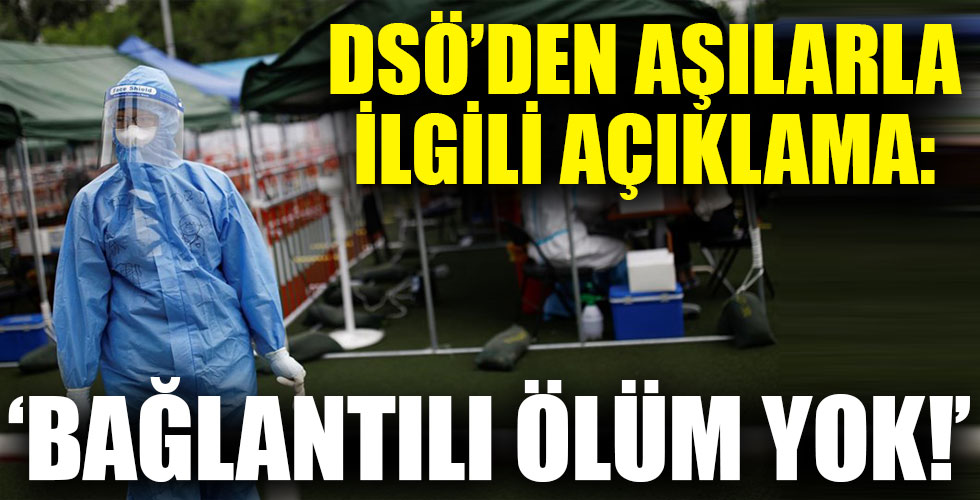 DSÖ'den aşı açıklaması!