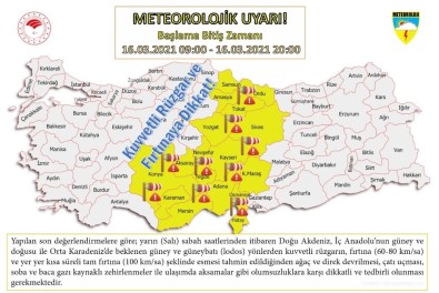 Orta Karadeniz İçin Fırtına Uyarısı