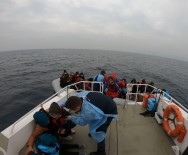Ayvalık'ta Türk Kara Sularına İtilen 44 Mülteci Kurtarıldı Haberi