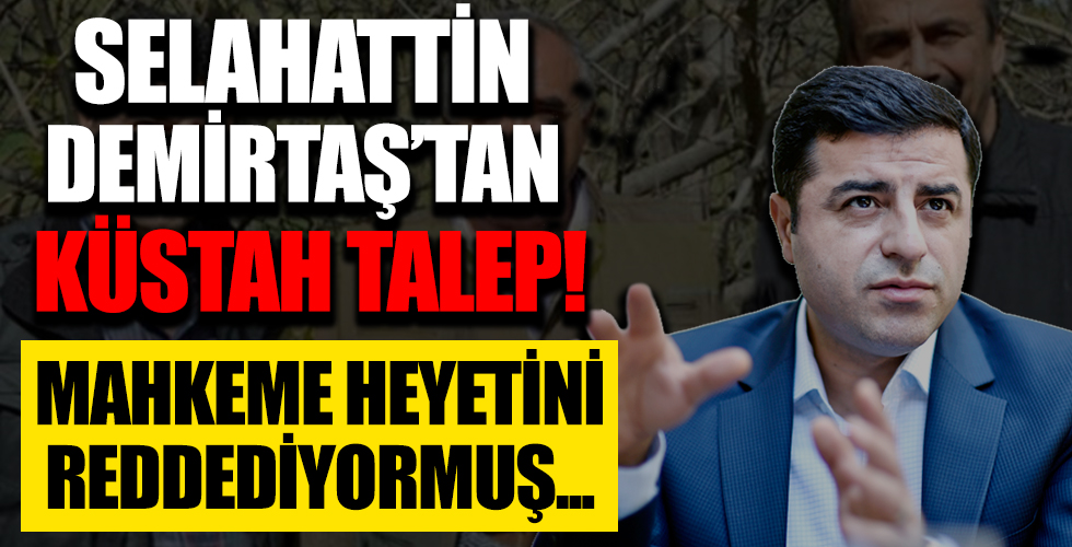 Selahattin Demirtaş’tan küstah talep