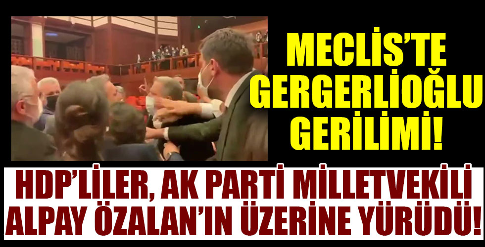 Meclis'te Alpay Özalan ve Gergerlioğlu gerilimi!