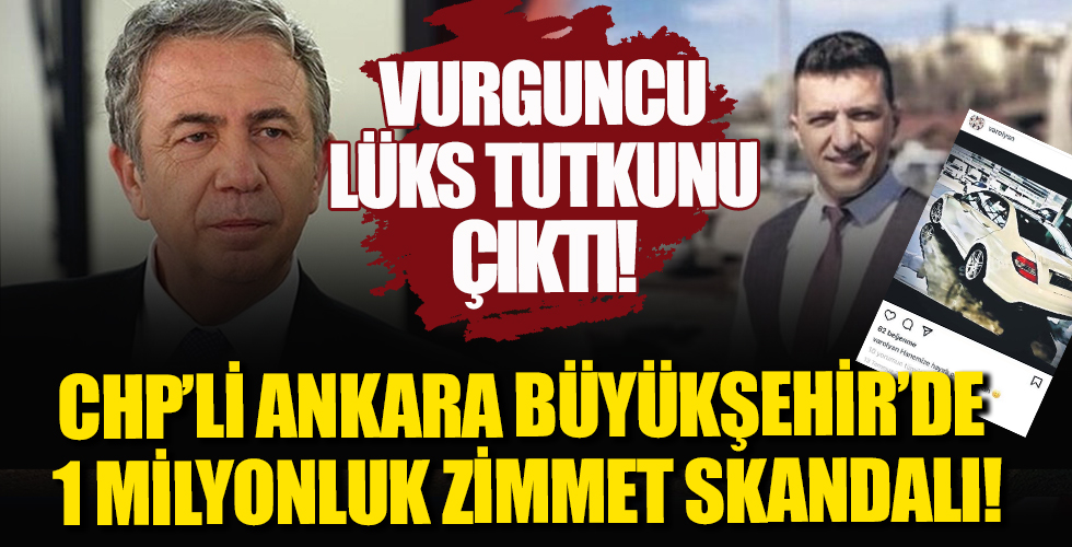 Ankara Büyükşehir Belediyesi'ndeki milyonluk vurguncu lüks tutkunu çıktı.