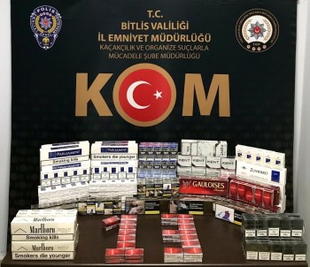 Bitlis'te 800 Paket Kaçak Sigara Ele Geçirildi