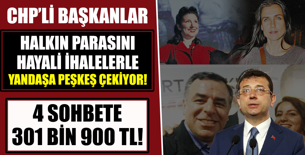 CHP halkın parasını hayali ihalelerle yandaşa peşkeş çekiyorlar