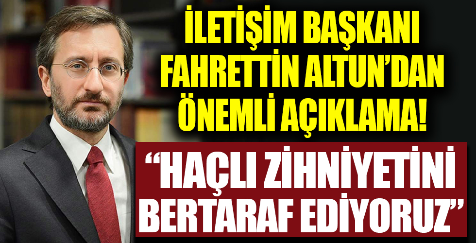 İletişim Başkanı Altun: Yurtta sulh, cihanda sulh' ifadesini 'ağzımızın tadı bozulmasın' diye anlayanlarla mücadele ediyoruz