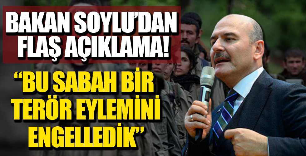 Bakan Soylu duyurdu: Hatta birini bu sabah engelledik