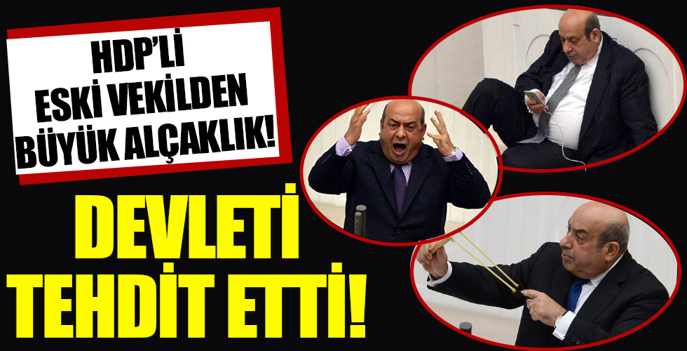 HDP'li Hasip Kaplan'dan büyük alçaklık! Devleti tehdit etti