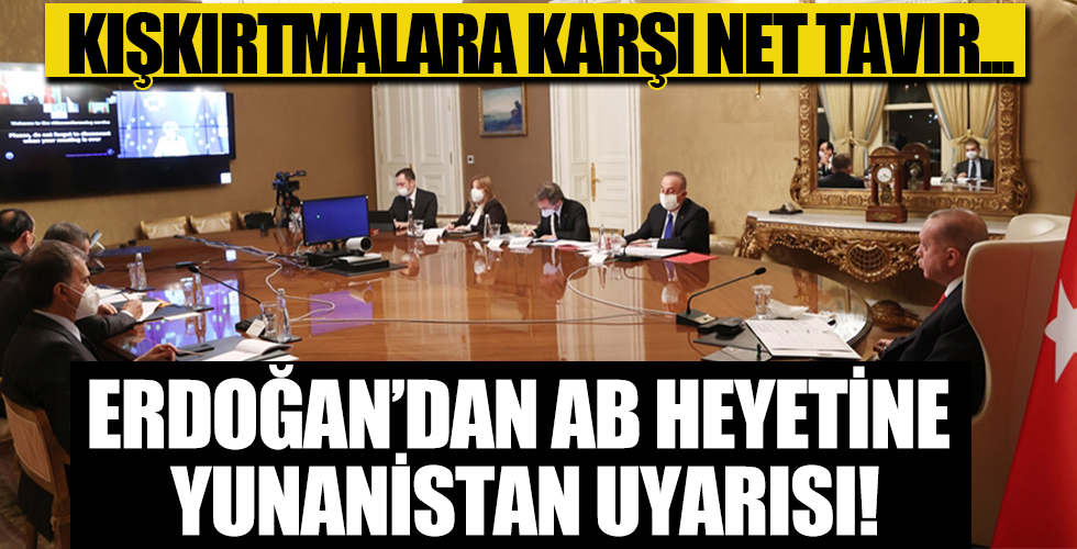 Başkan Recep Tayyip Erdoğan'dan kritik temas! AB Komisyonu Başkanı Ursula Von Der Leyen ile görüştü