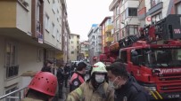 Maltepe'de Yangında İçeride Mahsur Kalan Adamı İtfaiye Kurtardı