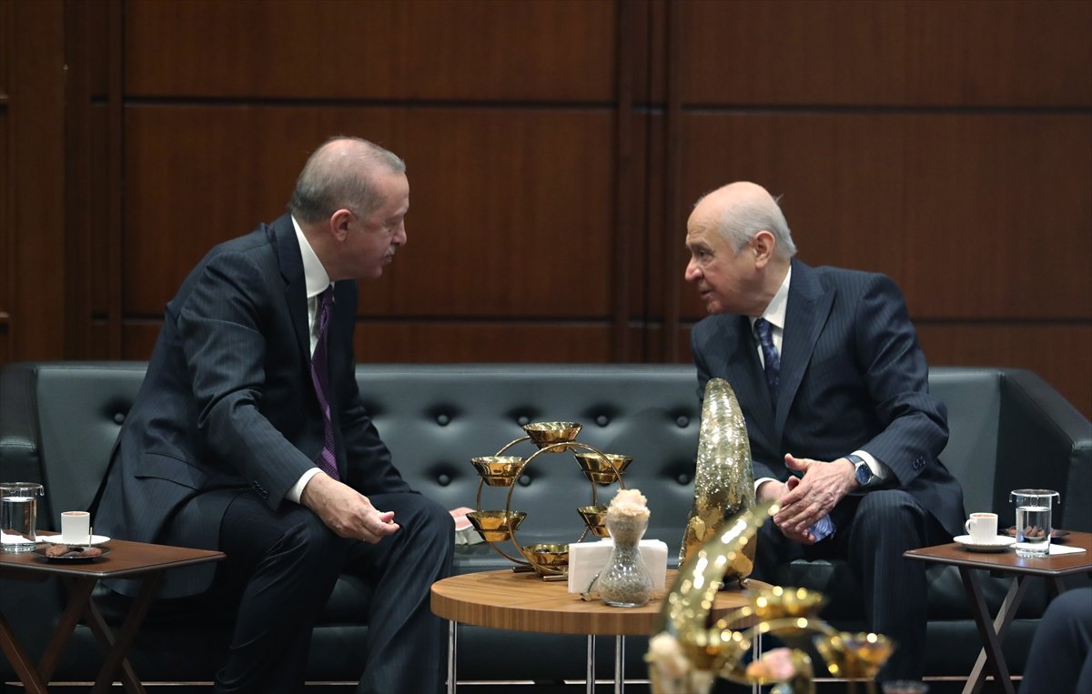 Erdoğan ile Bahçeli bir araya geldi!