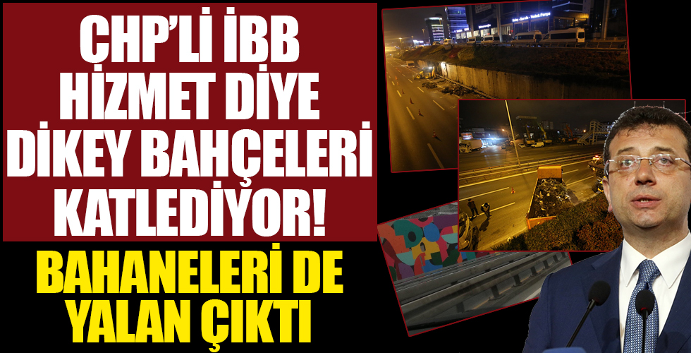 Maltepe'de dikey bahçeler söküldü