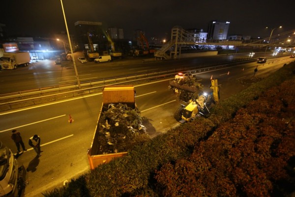 Maltepe'de dikey bahçeler söküldü