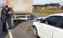 Samsun'da Otomobil Tıra Çarptı Açıklaması 2 Yaralı Haberi
