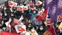 Türkiye'nin İstanbul Sözleşmesi'nden Çekilmesi Kadıköy'de Protesto Edildi Haberi