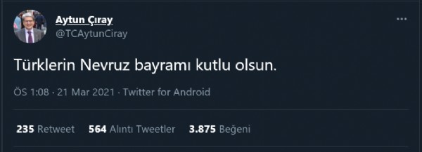 Hem milleti ayrıştırıyorlar hem de HDP ile birleşip AK Parti’yi suçluyorlar! Aytun Çıray’dan bölücülük kokan mesaj