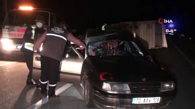 Karaman'da Kamyonet İle Otomobil Çarpıştı Açıklaması 6 Yaralı