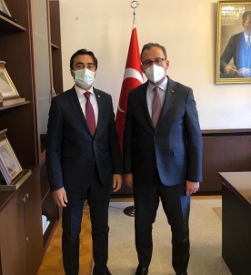 Cizre TSO Başkanı Sevinç, Bakan Kasapoğlu'na Kentin Spor Alanındaki Sorunlarını İletti