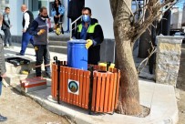 Ergani'de Ana Arterlere 3'Lü Çöp Kutuları Yerleştirildi
