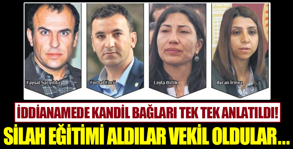 HDP'li isimler silah eğitimi aldılar milletvekili oldular!