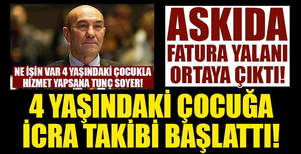 Tunç Soyer’in “Askıda fatura”sı yalanmış!