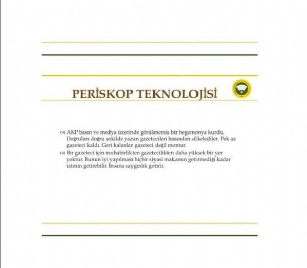 Ders notu adı altında AK Parti'yi ve gazetecileri hedef aldı!