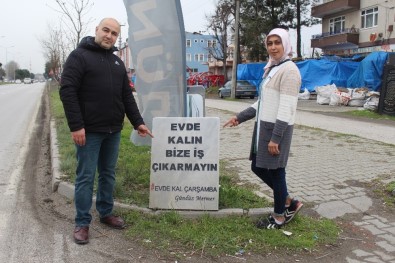'Evde Kalın, Bize İş Çıkarmayın' Mezar Taşı İle Tekrar Çağrı Yaptı